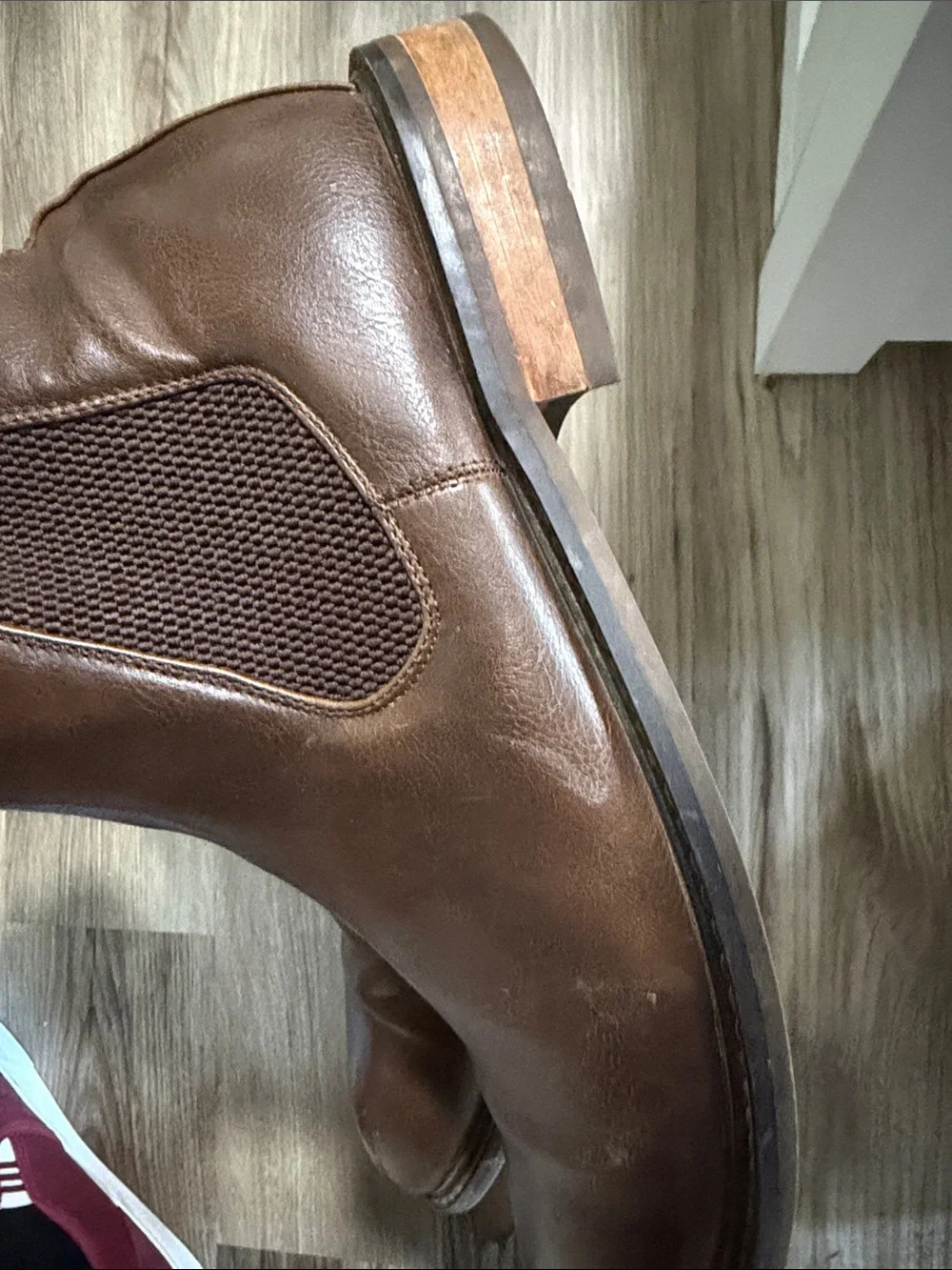Men's Brown Chukka Boots - Casual Slip-On Leather